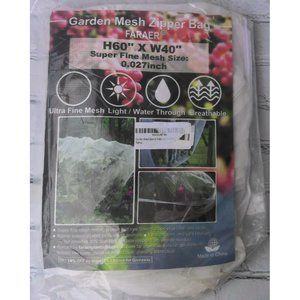 Garden Mesh Zipper Bag 60" x 40" Super Fine Mesh Super Fine Mesh